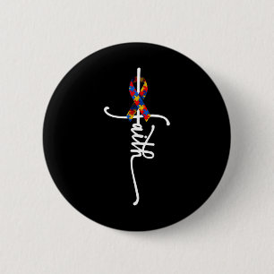 Autism Faith Cross Autism Autistic Gifts Autism Aw Button