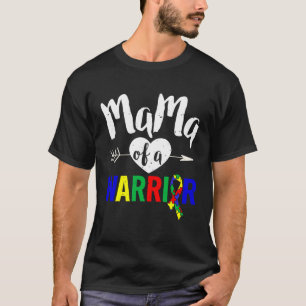 Autism Family Mama Of A Warrior Autism Women T-Shirt