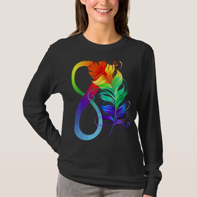 Autism Feather Awareness Month Autistic Support Mo T-Shirt (Front)