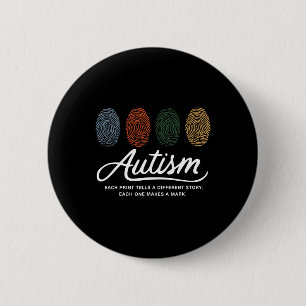 Autism Fingerprint Each Print Tells A Different St Button