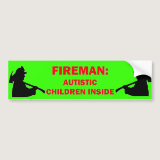 Autism Fire Safety Bumper Sticker