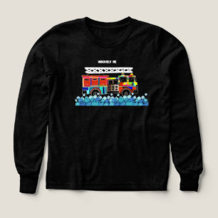 Autism Firetruck puzzle pieces Tri-Blend Shirts