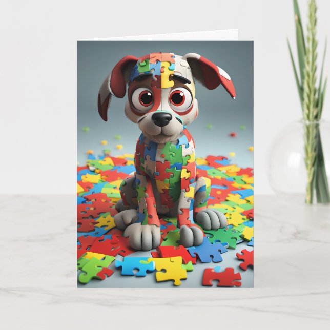 Autism Folded Greeting Card (Front)