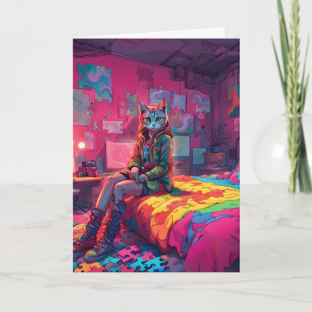 Autism Folded Greeting Card (Front)