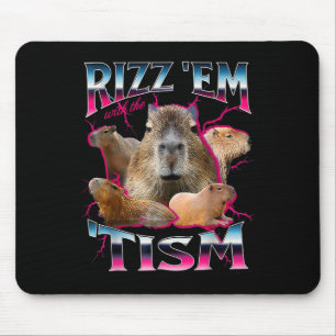 Autism Funny Rizz Em With The Tism Meme Autistic C Mouse Pad
