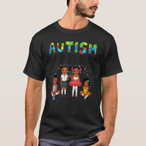 Autism God Says Black Melanin Christian Kid Toddle T_Shirt