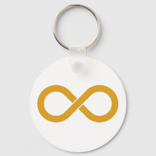Autism Gold Infinity Keychain