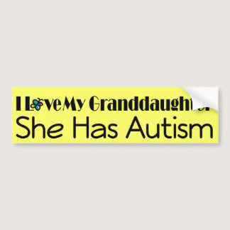 Autism Granddaughter Support Autistic Spectrum Bumper Sticker