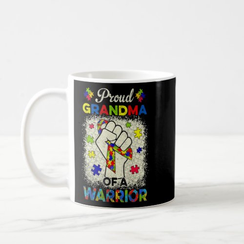 Autism Grandma Of Autism Awareness Warrior Support Coffee Mug