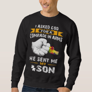 Autism Grandson Autism Awareness Men Women Grandpa Sweatshirt