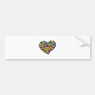 Autism Heart Bumper Sticker