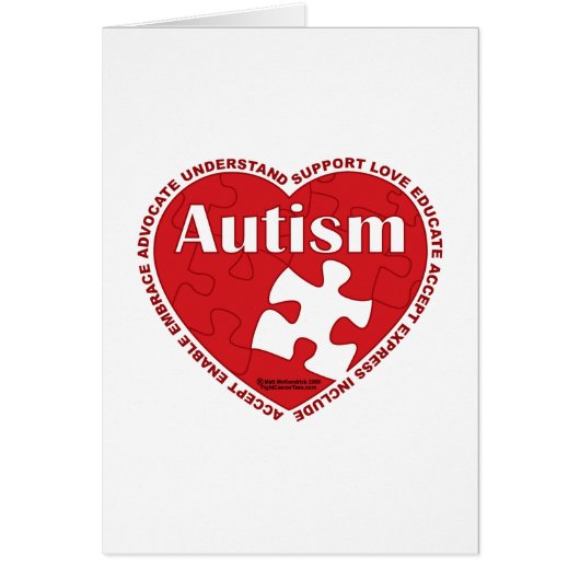 Autism Heart Cards (Front)