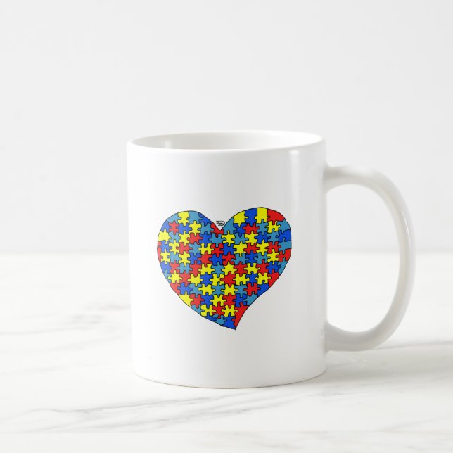 Autism Heart Coffee Mug (Right)