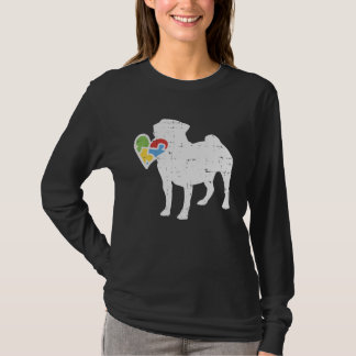 Autism Heart Pug Shirt Awareness Dog Lover Autisti