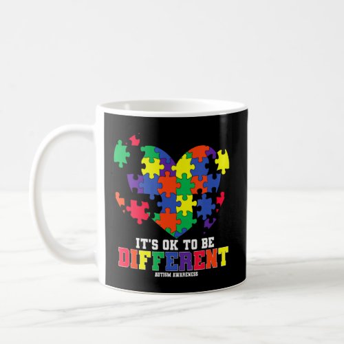 Autism Heart Puzzle Support Autism Awareness Kids  Coffee Mug