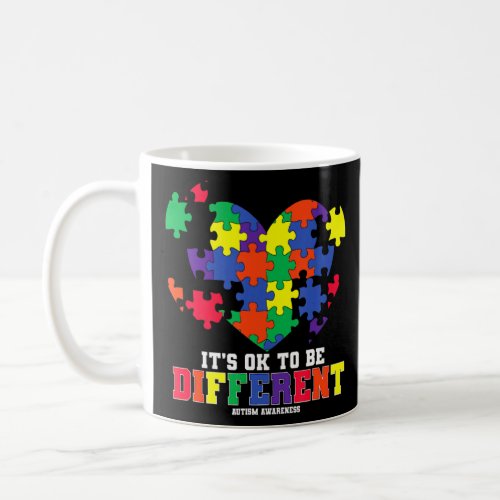 Autism Heart Puzzle Support Autism Awareness Kids  Coffee Mug