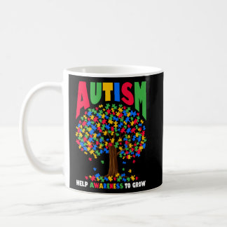 Autism Help Awareness To Grow Puzzle Tree Autism A Coffee Mug