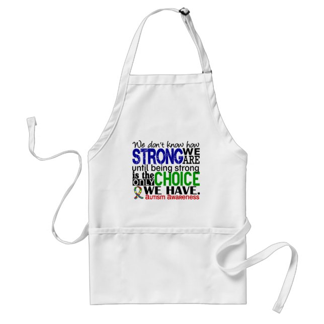 Autism How Strong We Are Adult Apron (Front)