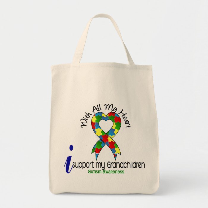 Autism I Support My Grandchildren Bags