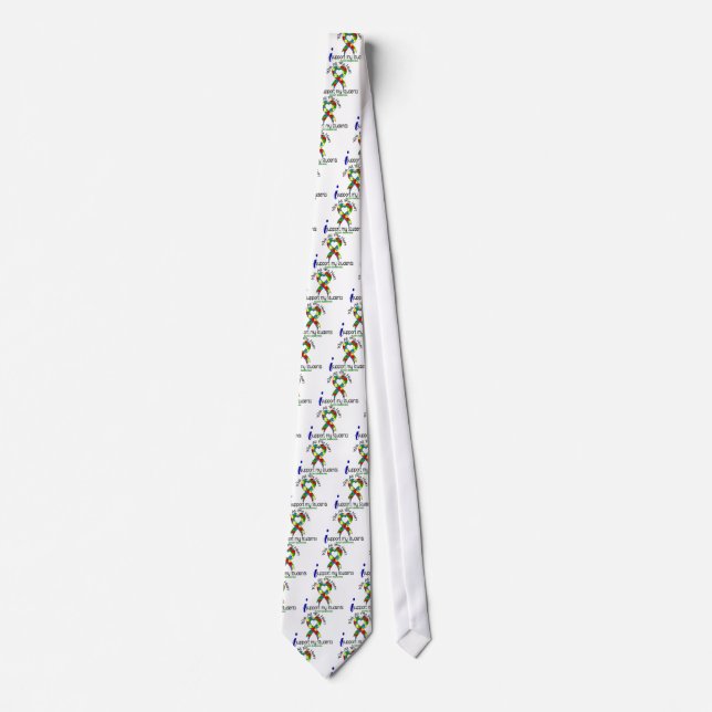Autism I Support My Students Neck Tie (Front)