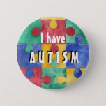 Autism Id Button at Zazzle