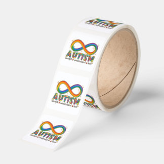 Autism Infinity Symbol Accept, Understand, Love Square Sticker