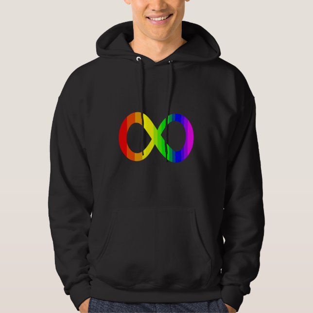 Autism Infinity symbol Hoodie (Front)