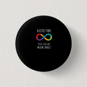 Autism Infinity Symbol Neurodiversity T Shirt Button