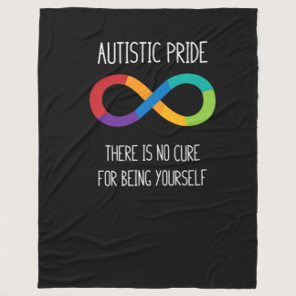 Autism Infinity Symbol Neurodiversity T Shirt Fleece Blanket