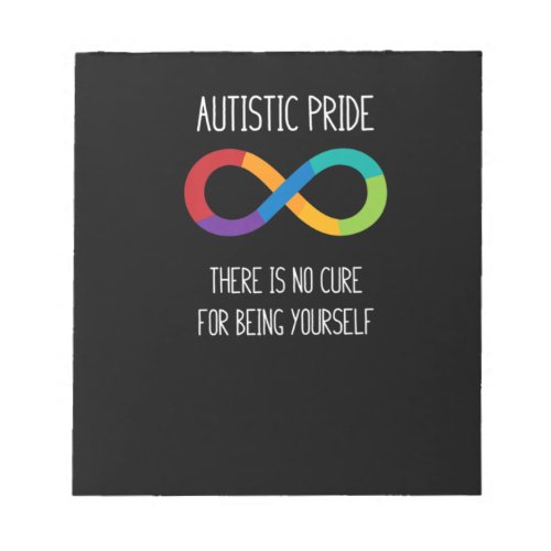Autism Infinity Symbol Neurodiversity T Shirt Notepad