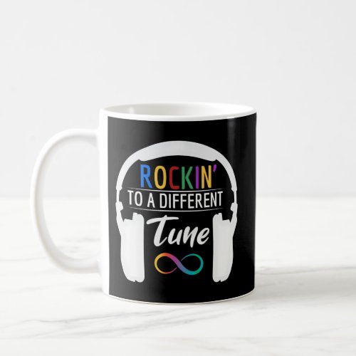 Autism Infinity Symbol Rockin To A Different Tune Coffee Mug