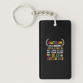 Autism Is A Journey I Never Planed For But I Sure Keychain