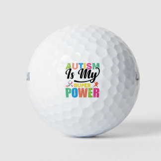 Autism is my super power golf balls
