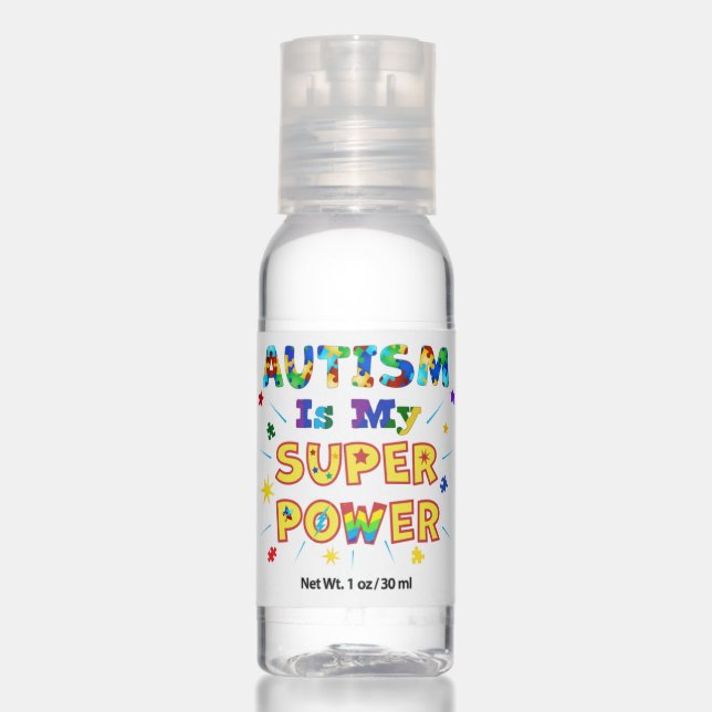 Autism Is My Super Power Hand Sanitizer (Front)