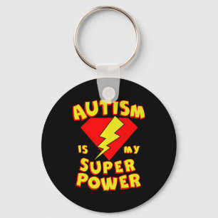 Autism is My Super Power Superhero Autism Awarenes Keychain