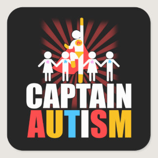 Autism is My Super Power Superhero Awareness Square Sticker