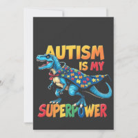 Autism Is My Superpower Dinosaur Autism Awareness