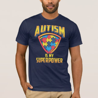 Autism Is My Superpower Puzzle Awareness T-Shirt