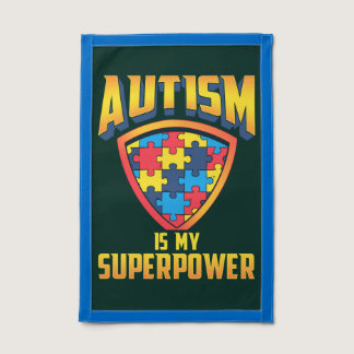 Autism Is My Superpower Puzzle Pieces Asd Pennant