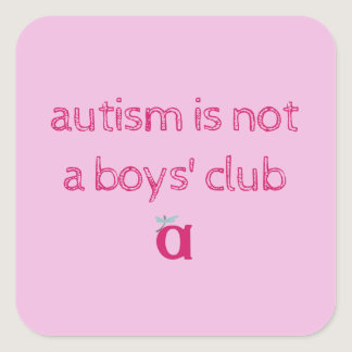 autism is not a boys' club sketchy stickers