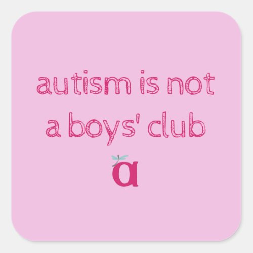 autism is not a boys club sketchy stickers