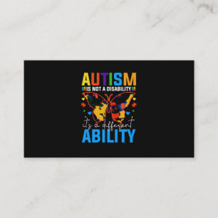 Autism Is Not A Disability It Is A Different Business Card