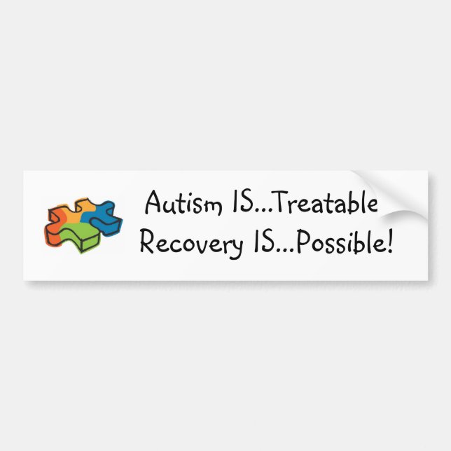 Autism IS...Treatable! Recovery IS...Possible! Bumper Sticker (Front)