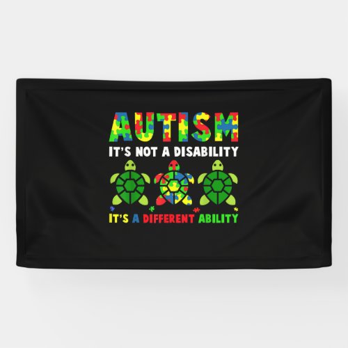 Autism Its Not A Disability Autism Awareness Banner