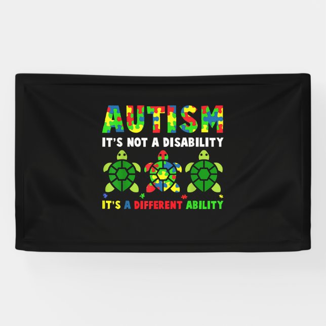 Autism Its Not A Disability Autism Awareness Banner (Horizontal)