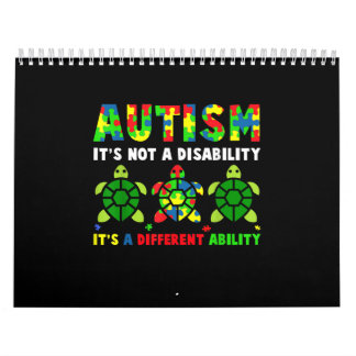 Autism Its Not A Disability Autism Awareness Calendar