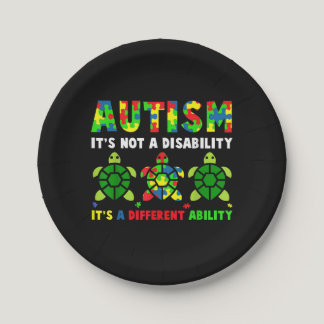 Autism Its Not A Disability Autism Awareness Paper Plates