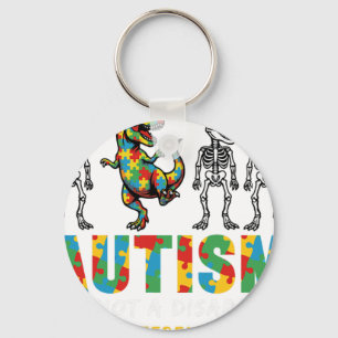 Autism Its Not A Disability Its A Different Abilit Keychain