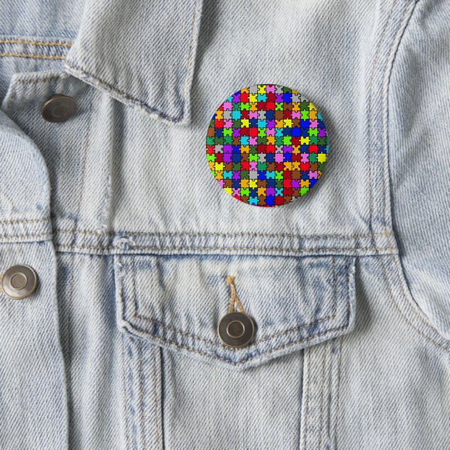 Autism jigsaw button (In Situ)