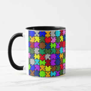 Autism jigsaw mug